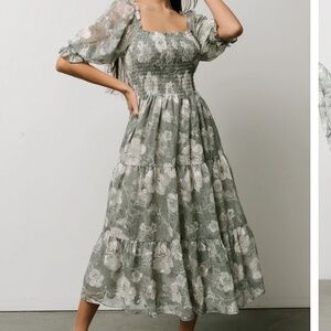 Baltic Born Fabian Jacquard Midi Dress